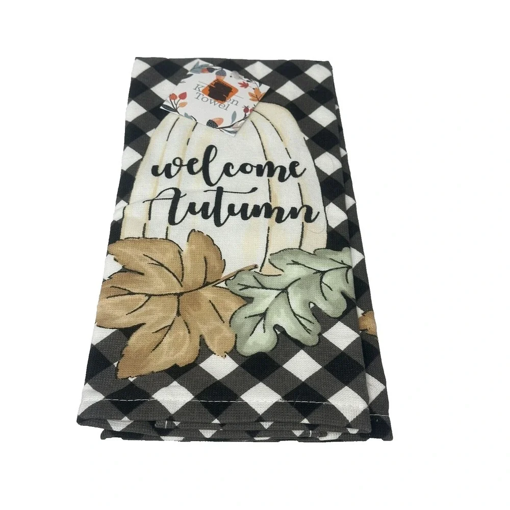 SET OF 2 NEW HARVEST kitchen hand towel 100%‎ cotton HOME DECOR